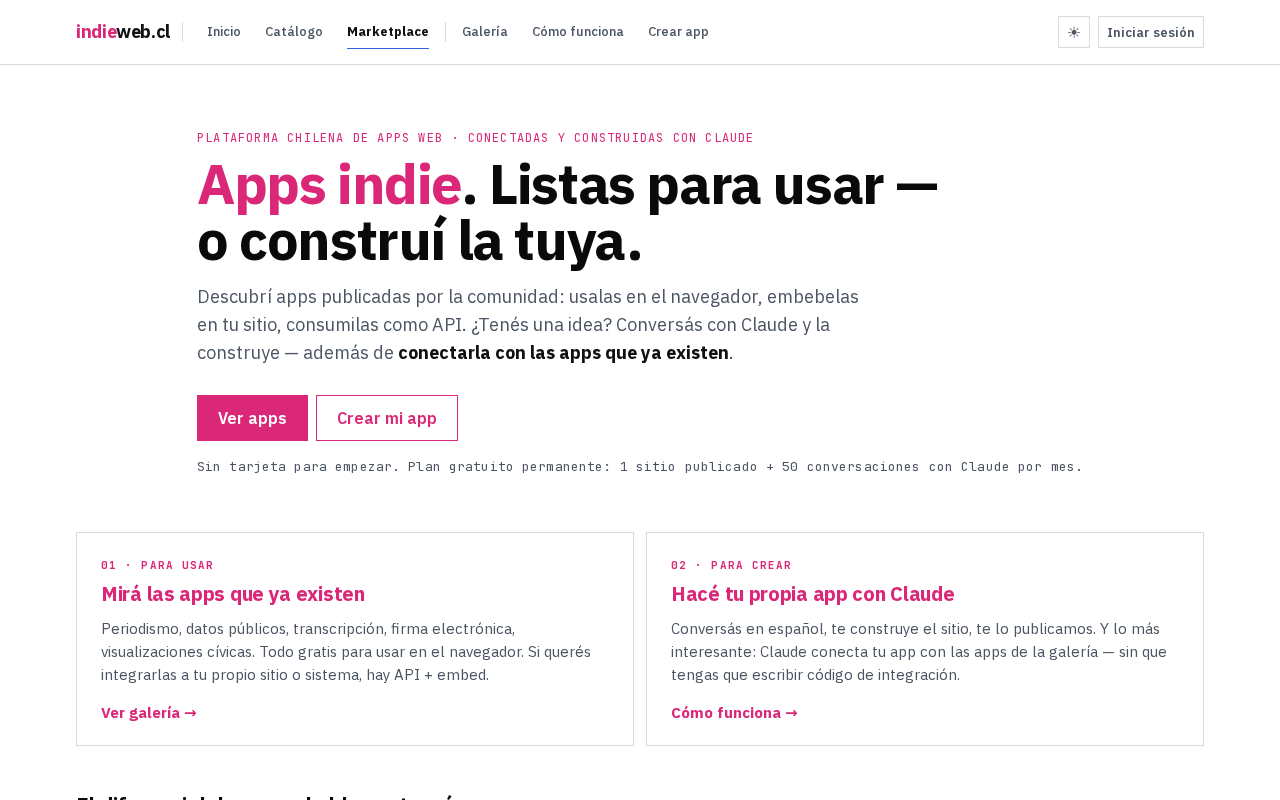 Vista previa de IndieWeb Chile